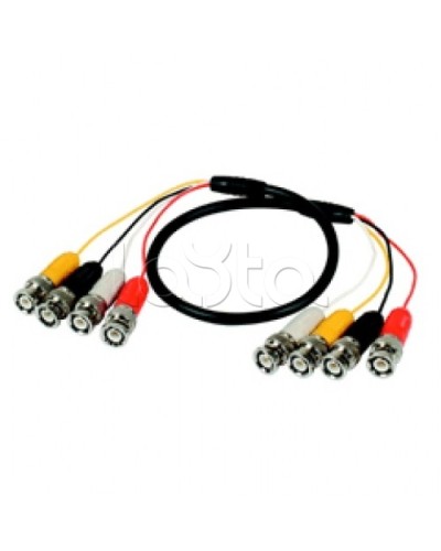 Кабель соединительный 4BNCx4BNC (штекер), 100см Lazso WC414 в Кемерово Видеоусилители, Модуляторы, Делители Pintop.ru
