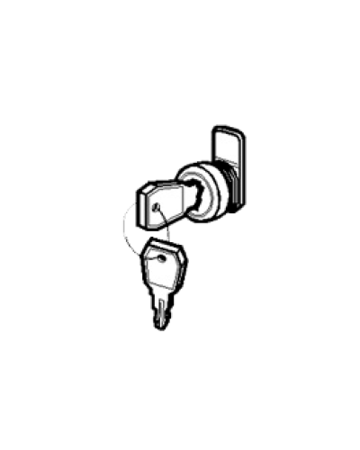 Замок и ключ для щитов встраиваемых и распределительных Legrand 001491 в Кемерово Расходные материалы для шкафов и стоек Pintop.ru