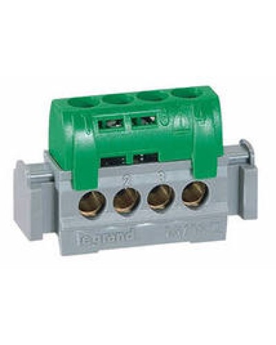 Клеммник зеленый 4х1.5-16 мм2 LEGRAND 004830 в Кемерово Клеммные колодки Pintop.ru