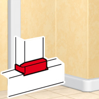 Отвод плоский на кабель-канал шириной 80 мм Legrand 010739