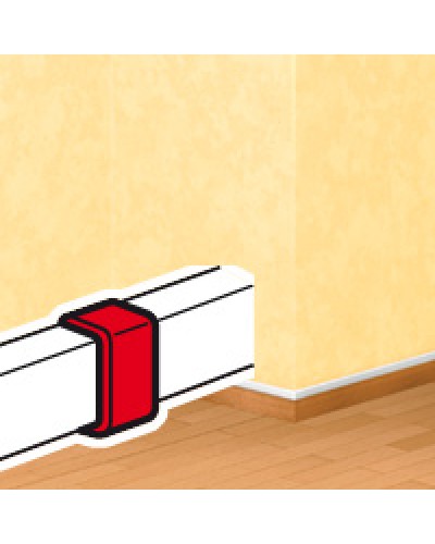 Накладка на стык DLPlus 60х16/20 белый Legrand (033608) в Кемерово Аксессуары для кабель-канала Pintop.ru