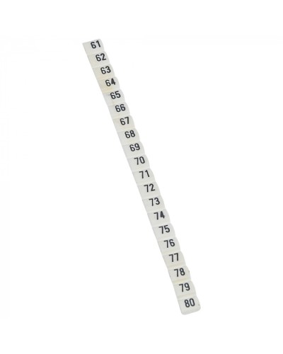 Маркер CAB3 цифры 61-80 Legrand 038153 в Кемерово Аксессуары для кабель-канала Pintop.ru