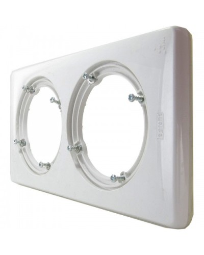 Рамка 2 поста IP44, белая Celiane Legrand 069072 в Кемерово Аксессуары для кабель-канала Pintop.ru