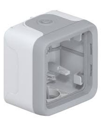 Коробка для накладного монтажа с мембранными сальниками серый 1 пост Plexo Legrand 069651 в Кемерово Распределительные коробки Pintop.ru