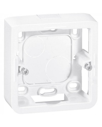 Коробка накладная, глубина 30 мм, белая Mosaic Legrand 080280 в Кемерово Аксессуары для кабель-канала Pintop.ru