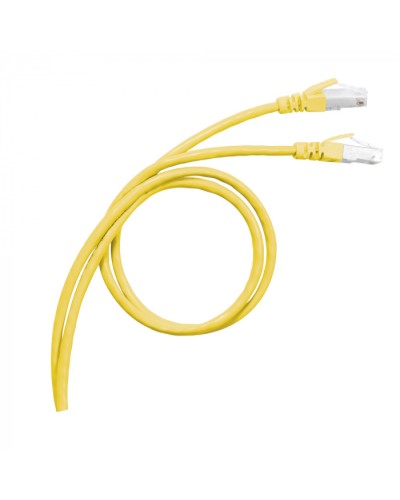 Патч-корд S/FTP, cat. 6а, PVC, 1м, желтый Legrand (051780) в Кемерово Патчкорды (медные) Pintop.ru