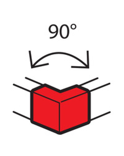 Угол внешний для кабель-канала METRA 100x50 Legrand (638012) в Кемерово Аксессуары для кабель-канала Pintop.ru