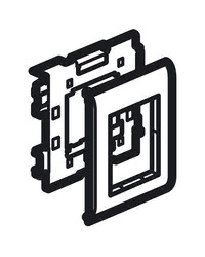 Суппорт Mosaic на 2 модуля 110 мм METRA Legrand (638086) в Кемерово Аксессуары для кабель-канала Pintop.ru