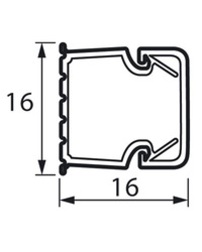 Кабель-канал METRA 16x16 Legrand (638191) в Кемерово Кабель-канал Pintop.ru