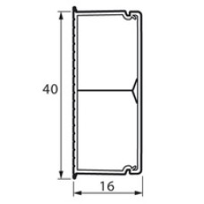 Кабель-канал с перегородкой METRA 40x16 Legrand (638195)