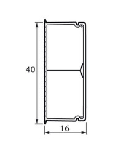 Кабель-канал с перегородкой METRA 40x16 Legrand (638195) в Кемерово Кабель-канал Pintop.ru