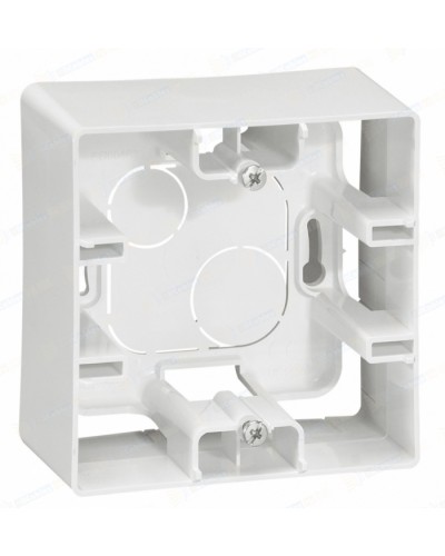 Коробка для накладного монтажа 1 пост (белая) Legrand 672510 в Кемерово Аксессуары для кабель-канала Pintop.ru