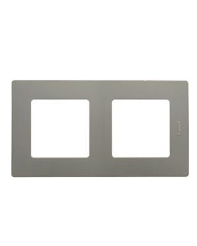 Рамка 2 поста Etika светлая галька Legrand 672522 в Кемерово Аксессуары для кабель-канала Pintop.ru