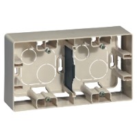 Коробка накладного монтажа 2 поста слоновая кость Etika Legrand 672540