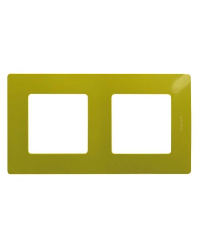 Рамка 2 поста Etika зеленый папоротник Legrand 672542 в Кемерово Аксессуары для кабель-канала Pintop.ru