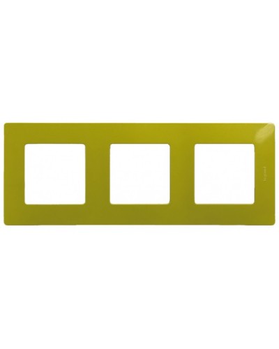 Рамка 3 поста Etika зеленый папоротник Legrand 672543 в Кемерово Аксессуары для кабель-канала Pintop.ru
