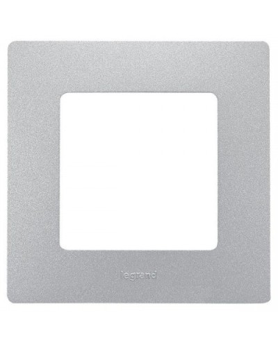Рамка 1 пост Etika алюминий Legrand 672551 в Кемерово Аксессуары для кабель-канала Pintop.ru