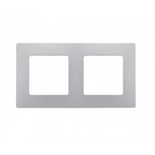 Рамка 2 поста Etika алюминий Legrand 672552