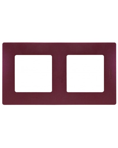Рамка 2 поста Etika сливовый Legrand 672562 в Кемерово Аксессуары для кабель-канала Pintop.ru