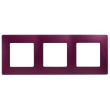 Рамка 3 поста Etika сливовый Legrand 672563