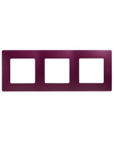 Рамка 3 поста Etika сливовый Legrand 672563 в Кемерово Аксессуары для кабель-канала Pintop.ru