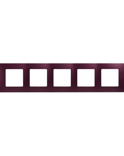 Рамка 5 постов Etika сливовый Legrand 672565 в Кемерово Аксессуары для кабель-канала Pintop.ru