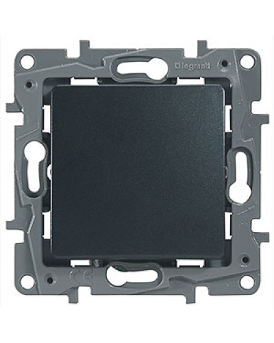 Выключатель без фиксации с Н.О./Н.З. контактом 6 A 250 В антрацит Etika Plus Legrand 672614 в Кемерово Аксессуары для кабель-канала Pintop.ru