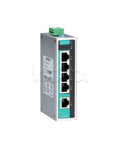 Коммутатор неуправляемый промышленный 5-портовый Moxa EDS-205A-T в Кемерово Коммутаторы Pintop.ru