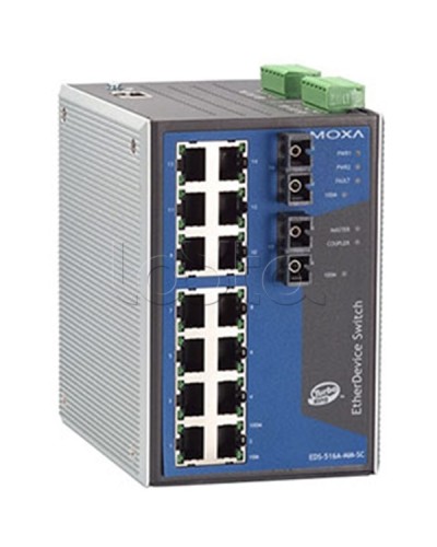 Коммутатор управляемый промышленный 16-портовыйMoxa EDS-516A-MM-SC в Кемерово Коммутаторы Pintop.ru