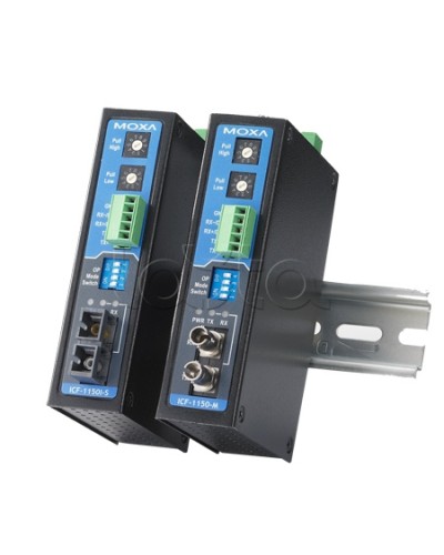 Конвертор RS-232/422/485 в оптику MM (ST)Moxa ICF-1150I-M-ST-T в Кемерово Дополнительное оборудование для ОПС Pintop.ru