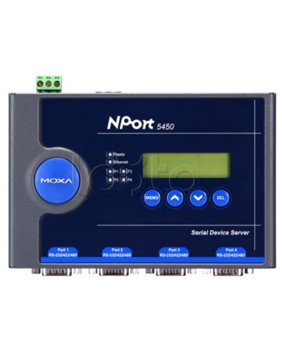 Сервер 4-портовый RS-232/422/485 в Ethernet Moxa NPort 5450-T в Кемерово Дополнительное оборудование для ОПС Pintop.ru