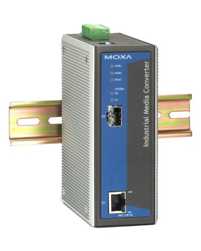 Медиаконвертер Gigabit Ethernet 10/100/1000BaseTX в 1000BaseSX/LX/LHX/ZX Moxa IMC-101G в Кемерово Дополнительное оборудование для ОПС Pintop.ru