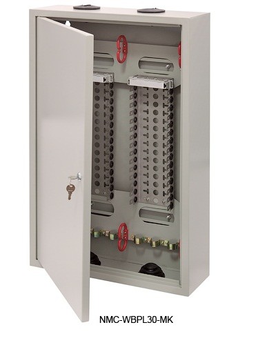 Щит распределительный настенный 30 плинтов NIKOMAX (NMC-WBPL30-MK) в Кемерово Щиты электрические Pintop.ru