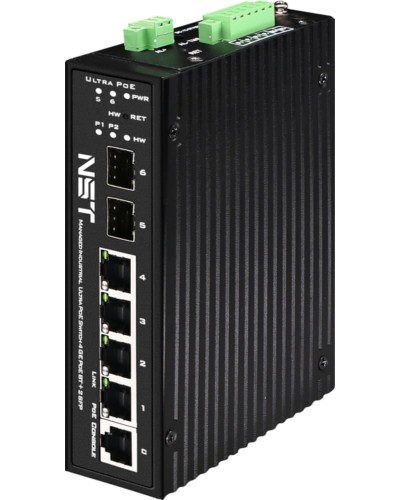 Промышленный управляемый (L2+) HiPoE коммутатор NST NS-SW-4G2G-PL/IM в Кемерово Коммутаторы Pintop.ru