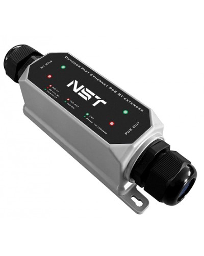 Уличный Ultra PoE удлинитель Fast Ethernet до 250м на 1 порт NST NS-EX-1FP/W в Кемерово Дополнительное оборудование для сетей Pintop.ru