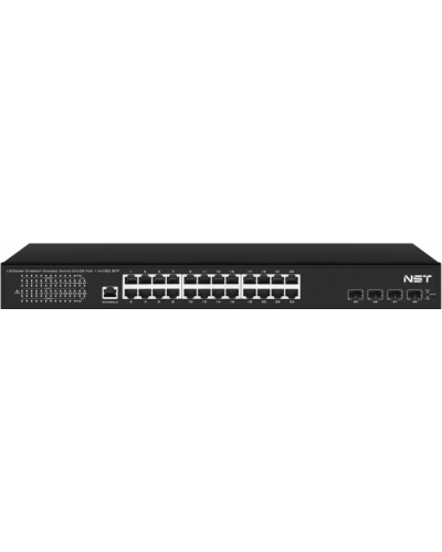 Управляемый L3 PoE коммутатор на 24xGE RJ-45 c PoE + 4х10G SFP+ порта NST NS-SW-24G4G10-PL в Кемерово Коммутаторы Pintop.ru