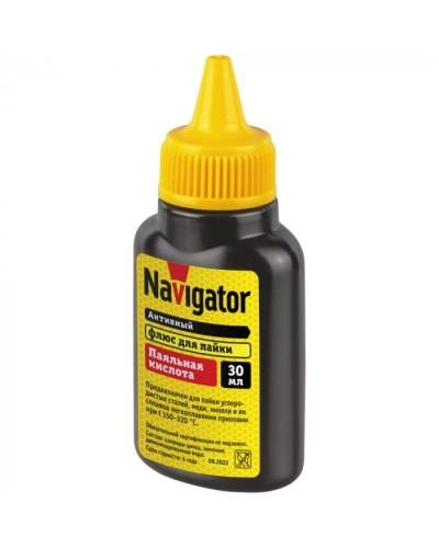 Флюс Navigator 93 744 NEM-Fl01-F30 (паяльная кислота, 30мл) в Кемерово Аксессуары для кабель-канала Pintop.ru