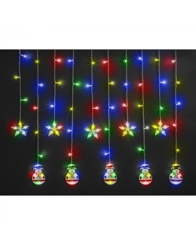 Гирлянда Navigator 95 024 NGF-D037-01 (бахрома звезды и снеговики WW 3*0.6м IP20 в Кемерово Источники света(Лампы) Pintop.ru