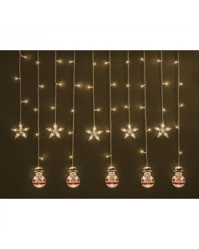 Гирлянда Navigator 95 026 NGF-D037-03 (бахрома звезды и снеговики RGBY 3*0.6м IP в Кемерово Источники света(Лампы) Pintop.ru