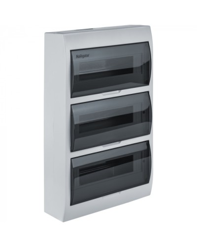 Коробка Navigator 93 800 NSS-DBW-36-WH-IP41 в Кемерово Боксы для автоматов Pintop.ru