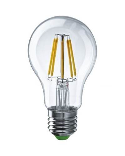 Лампа светодиодная LED 6Вт,220В, Е27 (теплый) FILAMENT Navigator NLL-F-A60-6-230-2.7K-E27 в Кемерово Светильники Pintop.ru