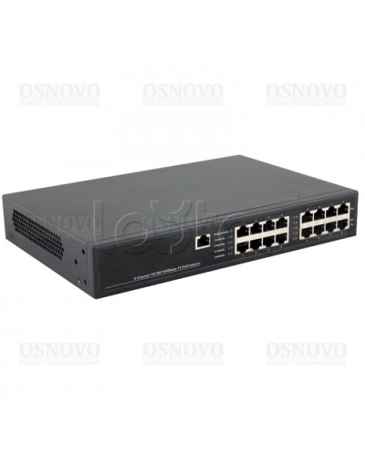PoE-инжектор управляемый Gigabit Ethernet на 8 портов OSNOVO Midspan-8/150RGM в Кемерово Блоки питания для кожухов и камер Pintop.ru