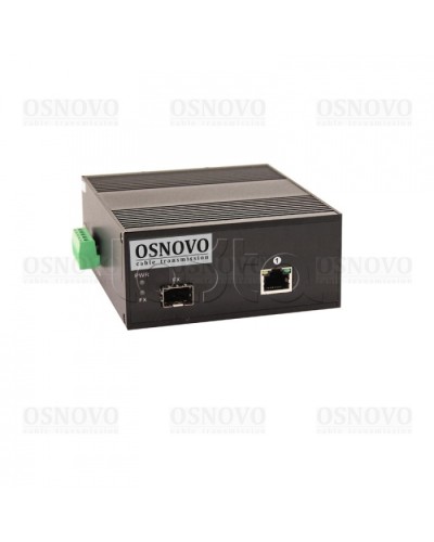 Медиаконвертер Gigabit Ethernet с поддержкой PoE OSNOVO OMC-1000-11HX/I в Кемерово Медиаконвертеры Pintop.ru