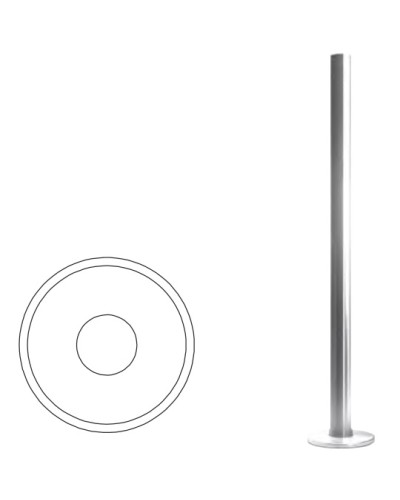 Стойка ограждения базовая (антик серебро) Oxgard в Кемерово Ограждения Pintop.ru