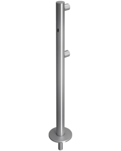 Стойка ограждения съемная односторонняя с отверстием под фиксатор прямо Oxgard ВЗР 1996Р.21-01 в Кемерово Ограждения Pintop.ru