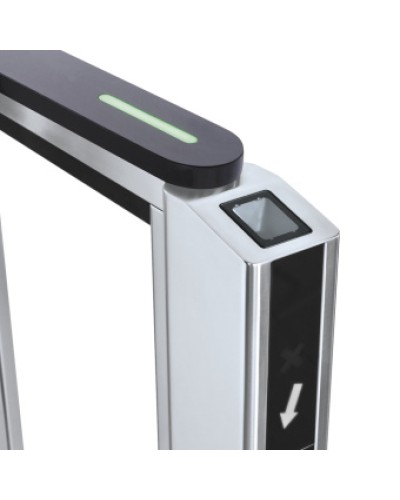 Передняя панель скоростного прохода PERCo-ST-11 со встроенным сканером штрихкода PERCo-FP11Q.1 в Кемерово Ограждения Pintop.ru