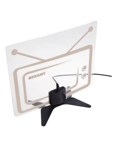 Антенна комнатная «Активная» для цифрового телевидения DVB-T2, Ag-717 REXANT 34-0717 в Кемерово Системы видеонаблюдения Pintop.ru