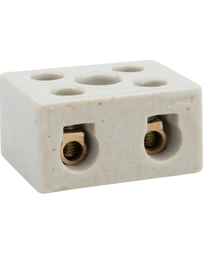 Клемма керамическая винтовая КВ 12 мм² 2 пары контактов с крепежным отверстием (50 шт./уп.) REXANT (07-6223) в Кемерово Монтажные материалы Pintop.ru