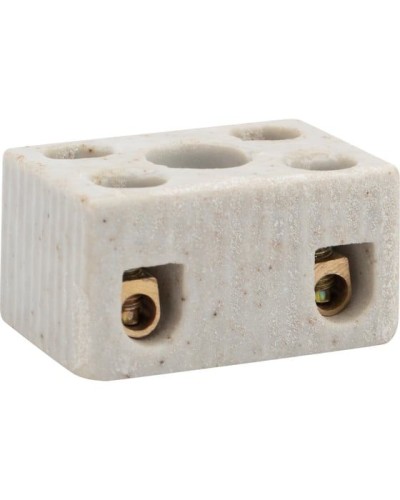 Клемма керамическая винтовая КВ 4 мм² 2 пары контактов с крепежным отверстием (100 шт./уп.) REXANT (07-6221) в Кемерово Монтажные материалы Pintop.ru