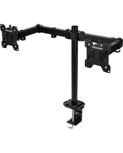 Кронштейн для двух мониторов 13-32, одно колено настольный, серия офис REXANT 38-0356 в Кемерово Системы видеонаблюдения Pintop.ru